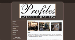Desktop Screenshot of profilessalonanddayspa.com